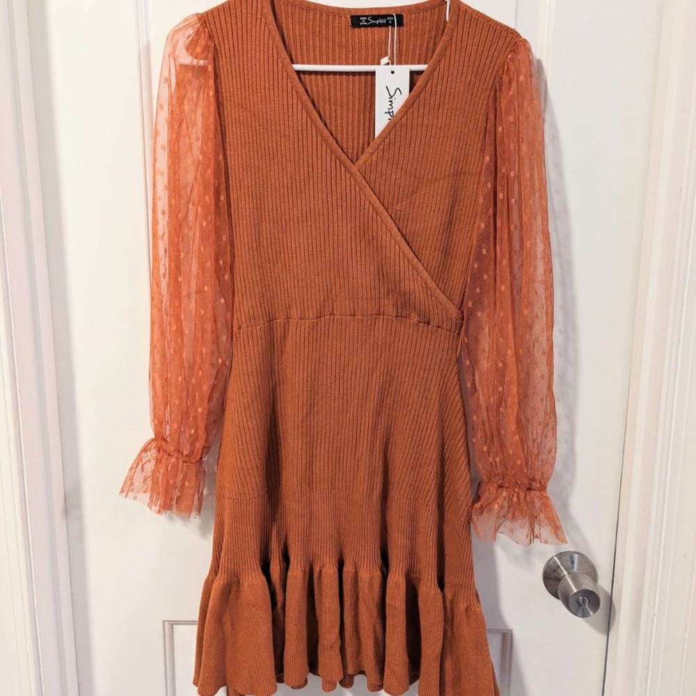 Women's Size Small Long Sleeve Sweater Dress